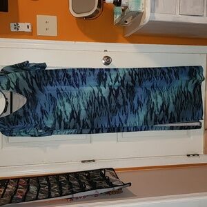 Blue Tie-Dye Maxi Dress